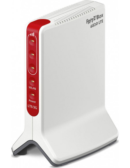 Box FRITZ! 6820 LTE (v3) INT router wireless Gigabit Ethernet Banda singola (2.4 GHz) 4G Rosso, Bianco