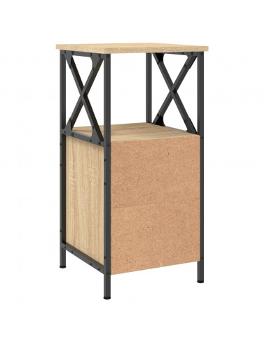 Comodino Rovere Sonoma 34x35,5x70 cm in Legno Multistrato