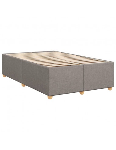 Giroletto a Molle con Materasso Tortora 120x200 cm in Tessuto