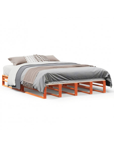 Giroletto Marrone Cera 140x190 cm in Legno Massello di Pino