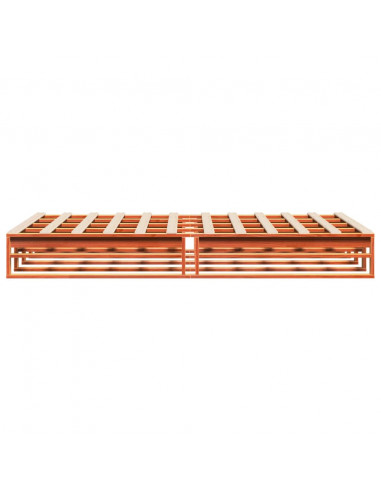 Giroletto Marrone Cera 140x190 cm in Legno Massello di Pino