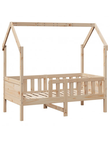 Giroletto Casetta per Bambini 80x160 cm Legno Massello di Pino