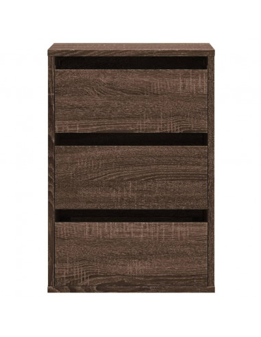 Cassettiera Angolo Rovere Marrone 40x41x58cm Legno Multistrato