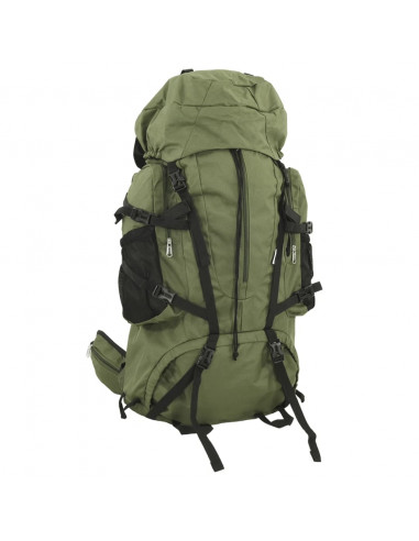 Zaino da Trekking Verde Militare 100 L in Tessuto Oxford