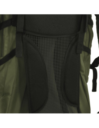 Zaino da Trekking Verde Militare 100 L in Tessuto Oxford