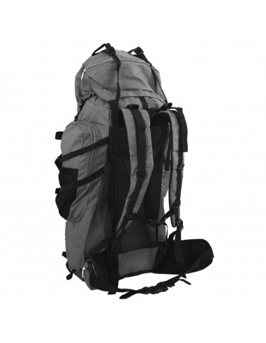 Zaino da Trekking Grigio 60 L in Tessuto Oxford