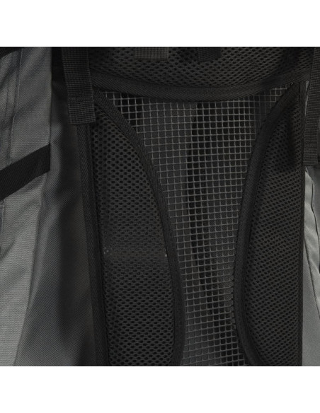 Zaino da Trekking Grigio 80 L in Tessuto Oxford
