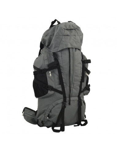 Zaino da Trekking Grigio 100 L in Tessuto Oxford