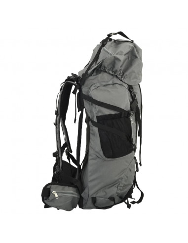 Zaino da Trekking Grigio 100 L in Tessuto Oxford