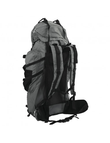 Zaino da Trekking Grigio 100 L in Tessuto Oxford