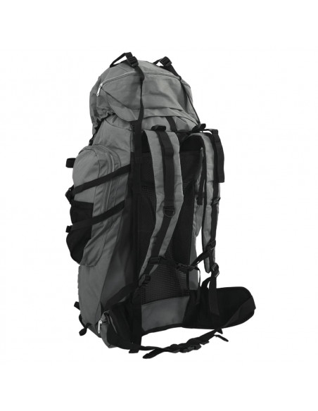 Zaino da Trekking Grigio 100 L in Tessuto Oxford
