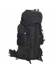 Zaino da Trekking Nero 80 L in Tessuto Oxford 2