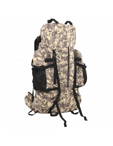 Zaino da Trekking Cammello Mimetico 80 L in Tessuto Oxford