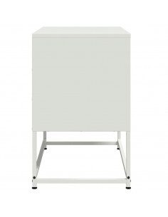 Mobile TV Bianco 68,5x39x60,5 cm in Acciaio 2