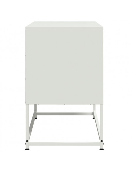 Mobile TV Bianco 68,5x39x60,5 cm in Acciaio