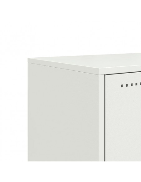 Mobile TV Bianco 68,5x39x60,5 cm in Acciaio