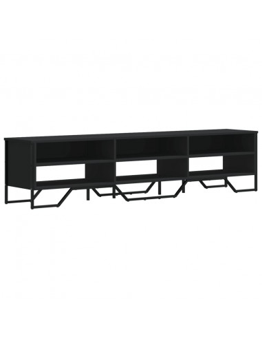 Mobile Porta TV Nero 180x34x41 cm in Legno Multistrato