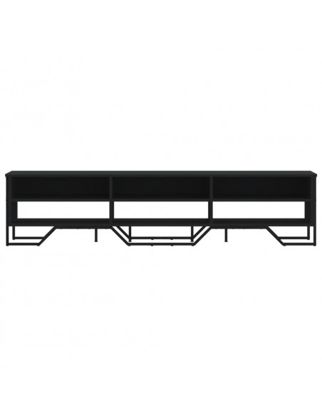 Mobile Porta TV Nero 180x34x41 cm in Legno Multistrato