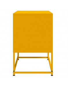 Mobile TV Giallo Senape 68,5x39x60,5 cm in Acciaio 2