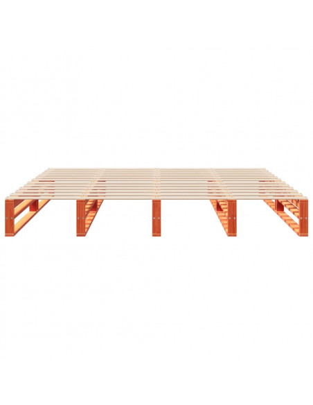 Giroletto Marrone Cera 200x200 cm in Legno Massello di Pino