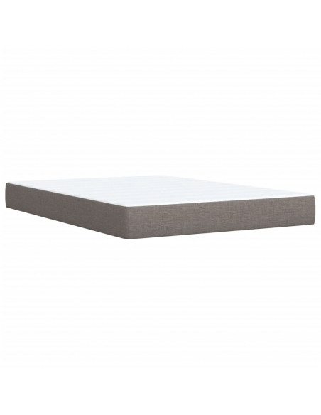 Giroletto a Molle con Materasso Tortora 140x200 cm in Tessuto