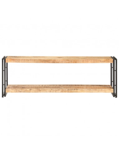 Mobile Porta TV 120x30x40 cm in Legno di Mango Grezzo