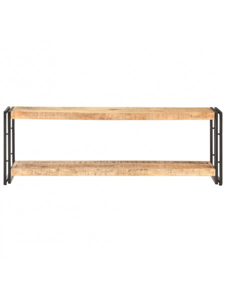 Mobile Porta TV 120x30x40 cm in Legno di Mango Grezzo