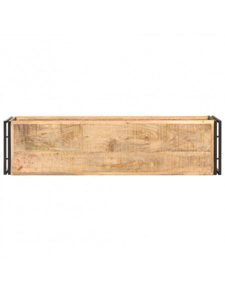 Mobile Porta TV 120x30x40 cm in Legno di Mango Grezzo