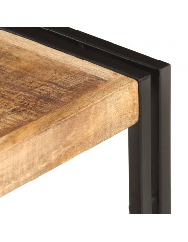 Mobile Porta TV 120x30x40 cm in Legno di Mango Grezzo