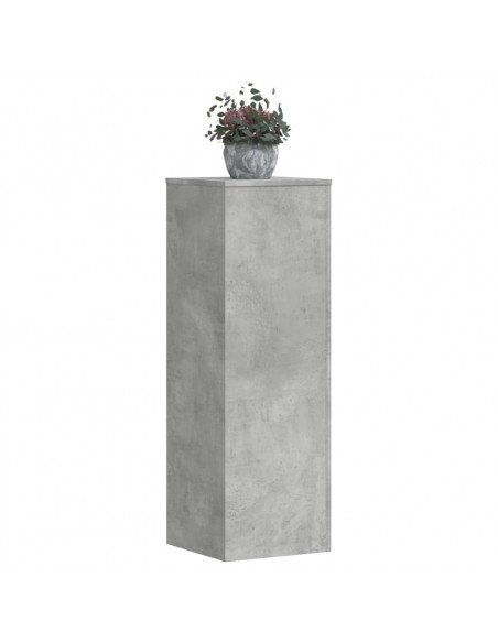 Supporto per Piante Grigio 33x33x100 cm in Truciolato