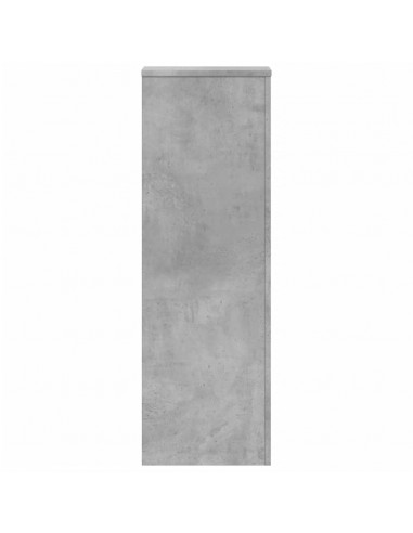 Supporto per Piante Grigio 33x33x100 cm in Truciolato