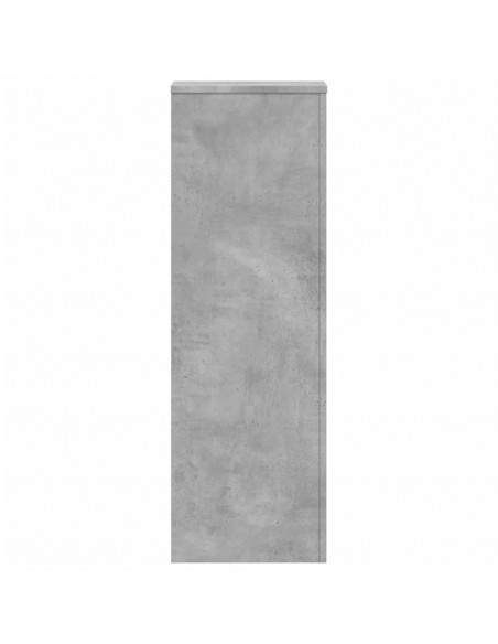 Supporto per Piante Grigio 33x33x100 cm in Truciolato
