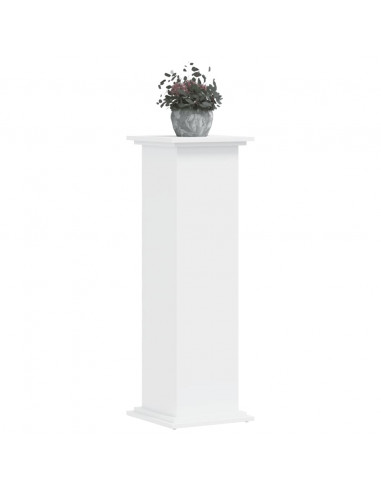 Supporto per Piante Bianco 33x33x100 cm in Truciolato