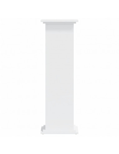 Supporto per Piante Bianco 33x33x100 cm in Truciolato