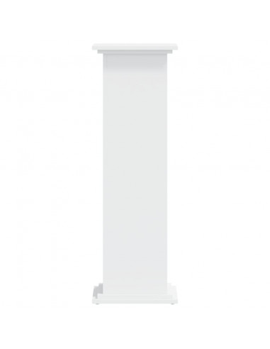 Supporto per Piante Bianco 33x33x100 cm in Truciolato