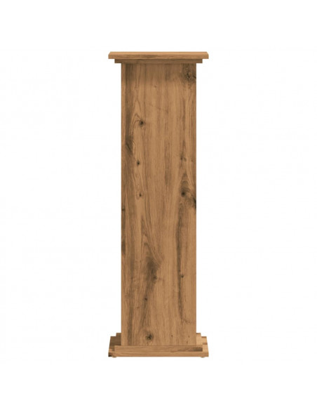 Supporto per Piante Rovere Artigianale 33x33x100 cm Truciolato