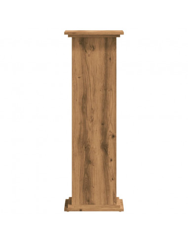 Supporto per Piante Rovere Artigianale 33x33x100 cm Truciolato