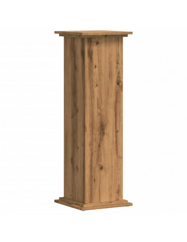 Supporto per Piante Rovere Artigianale 33x33x100 cm Truciolato