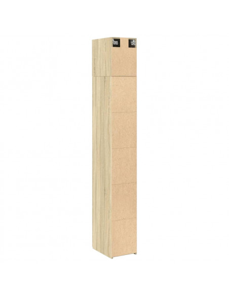 Mobile Sottile Rovere Sonoma 30x42,5x225 cm in Truciolato
