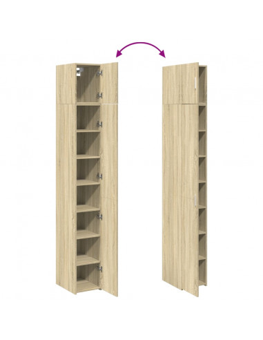 Mobile Sottile Rovere Sonoma 30x42,5x225 cm in Truciolato