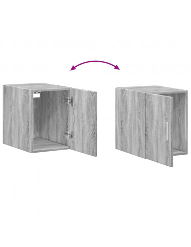 Mobile Sottile Grigio Sonoma 30x42,5x225 cm in Truciolato