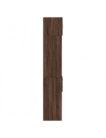 Mobile Sottile Rovere Marrone 40x42,5x225 cm in Truciolato