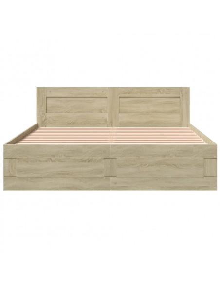 Giroletto Testiera Rovere Sonoma 150x200 cm Legno Multistrato