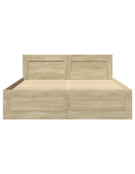 Giroletto Testiera Rovere Sonoma 120x190 cm Legno Multistrato