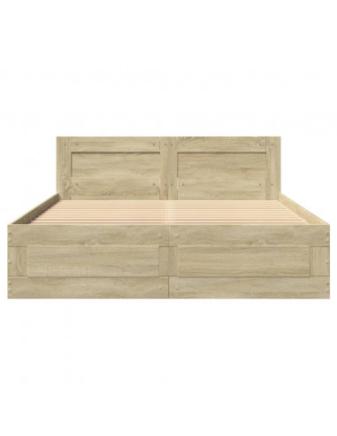 Giroletto Testiera Rovere Sonoma 140x200 cm Legno Multistrato