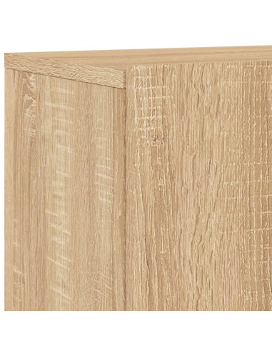 Mobili TV a Muro 5pz Rovere Sonoma in Legno Multistrato