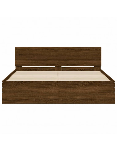 Giroletto con Testiera Rovere Marrone 140x200 cm