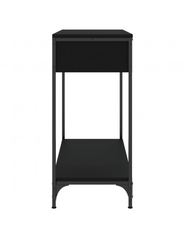 Tavolino Consolle Nero 75x34,5x75 cm in Legno Multistrato
