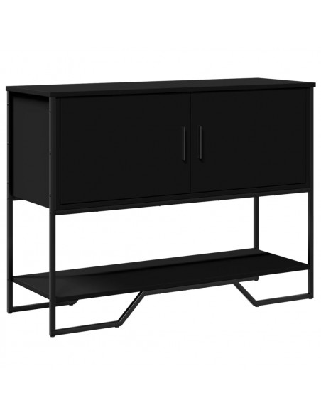 Tavolo Consolle Nero 100x35x74,5 cm in Truciolato
