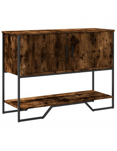 Tavolo Consolle Rovere Fumo 100x35x74,5 cm in Truciolato 2